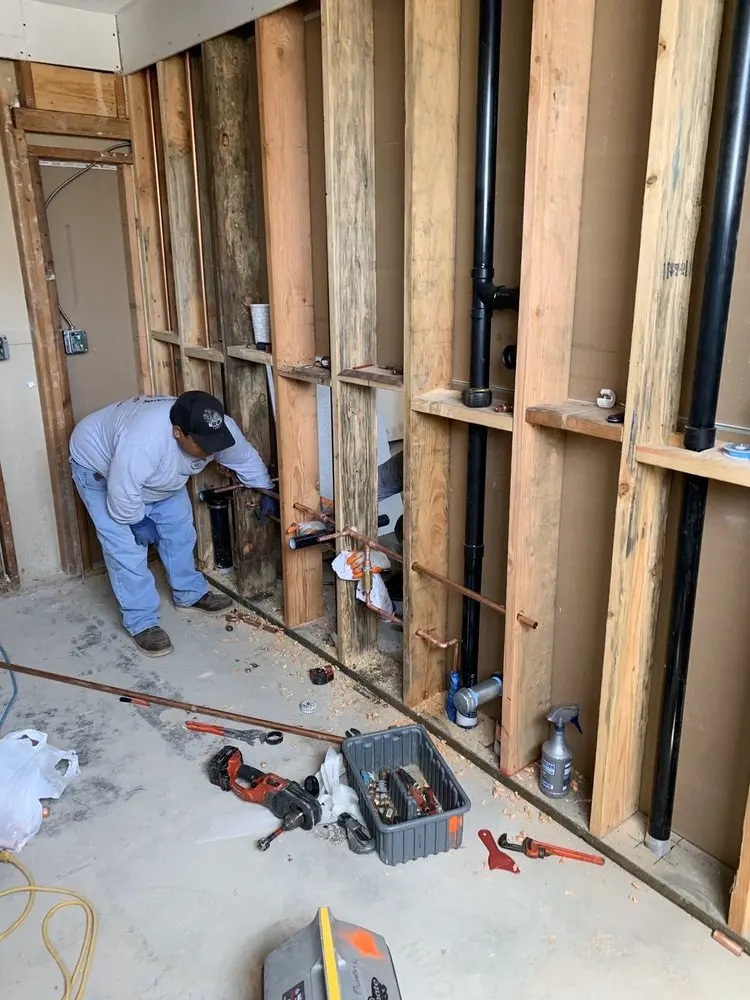 Commercial rough-in plumbing for Trenchless Sewer Repair in Canton Junction
